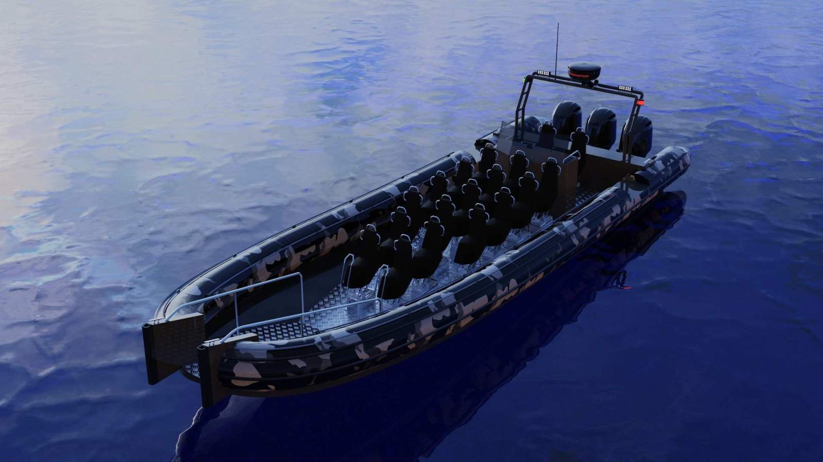 5 Engine Rhib New Stalwart Marine Patrol RHIB 12 For Sale | Sabrecraft Marine
