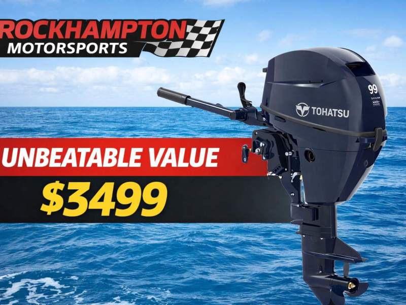 TOHATSU 9.9HP - SHORT SHAFT - MANUAL START - MANUAL TILT