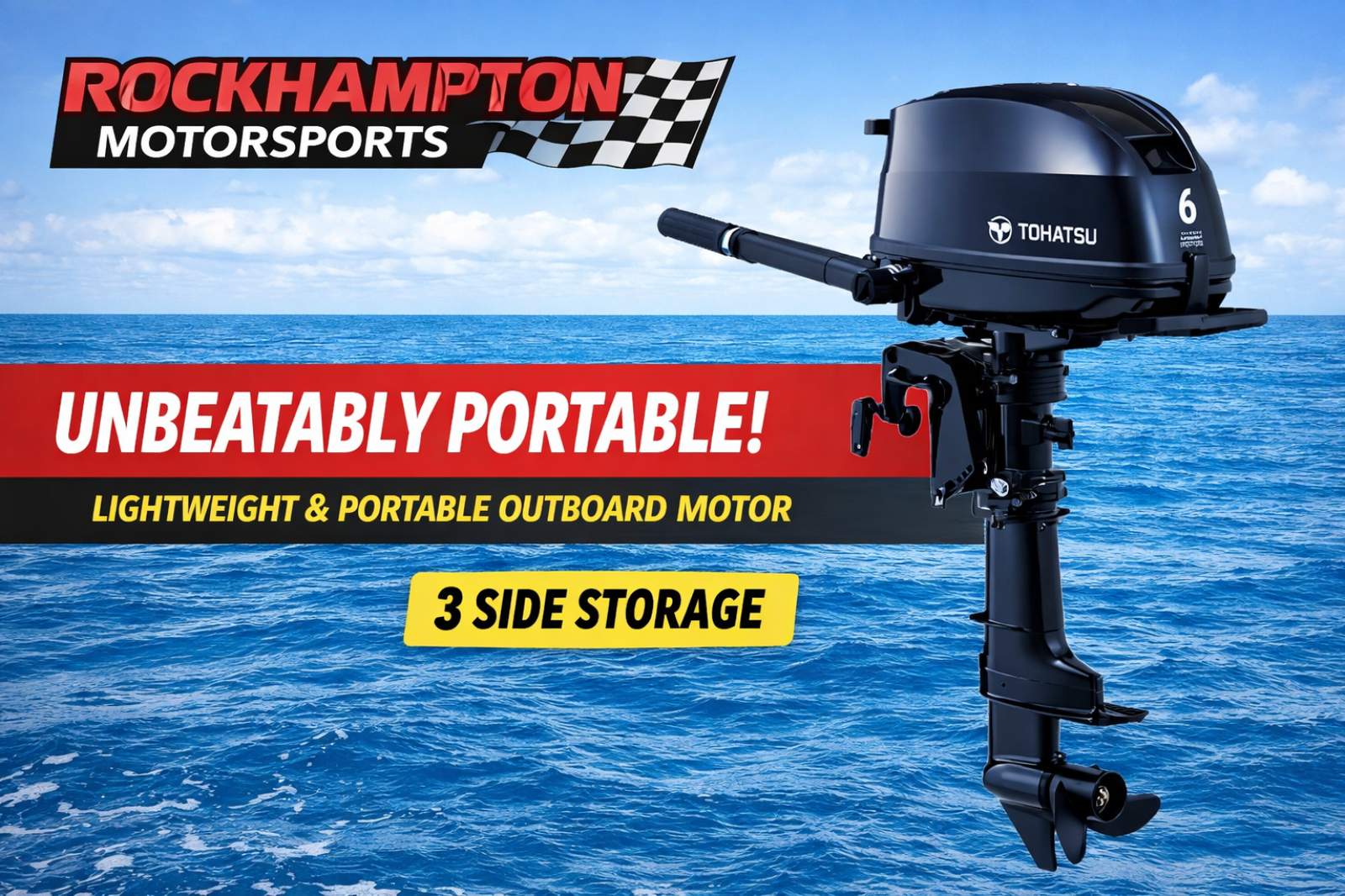 TOHATSU 6HP - SHORT SHAFT - MANUAL START - FOUR STROKE