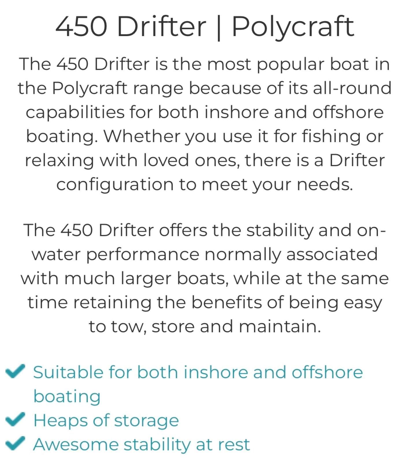 Polycraft 4.50 Drifter Frontrunner 2022
