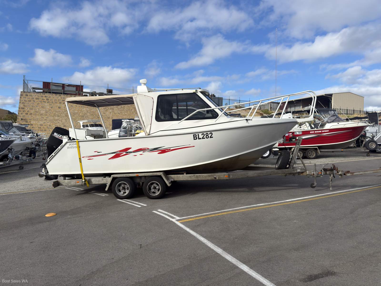 Jackman 7.0 Hardtop Lock up cabin, 225Hp V6 Suzuki 510hrs
