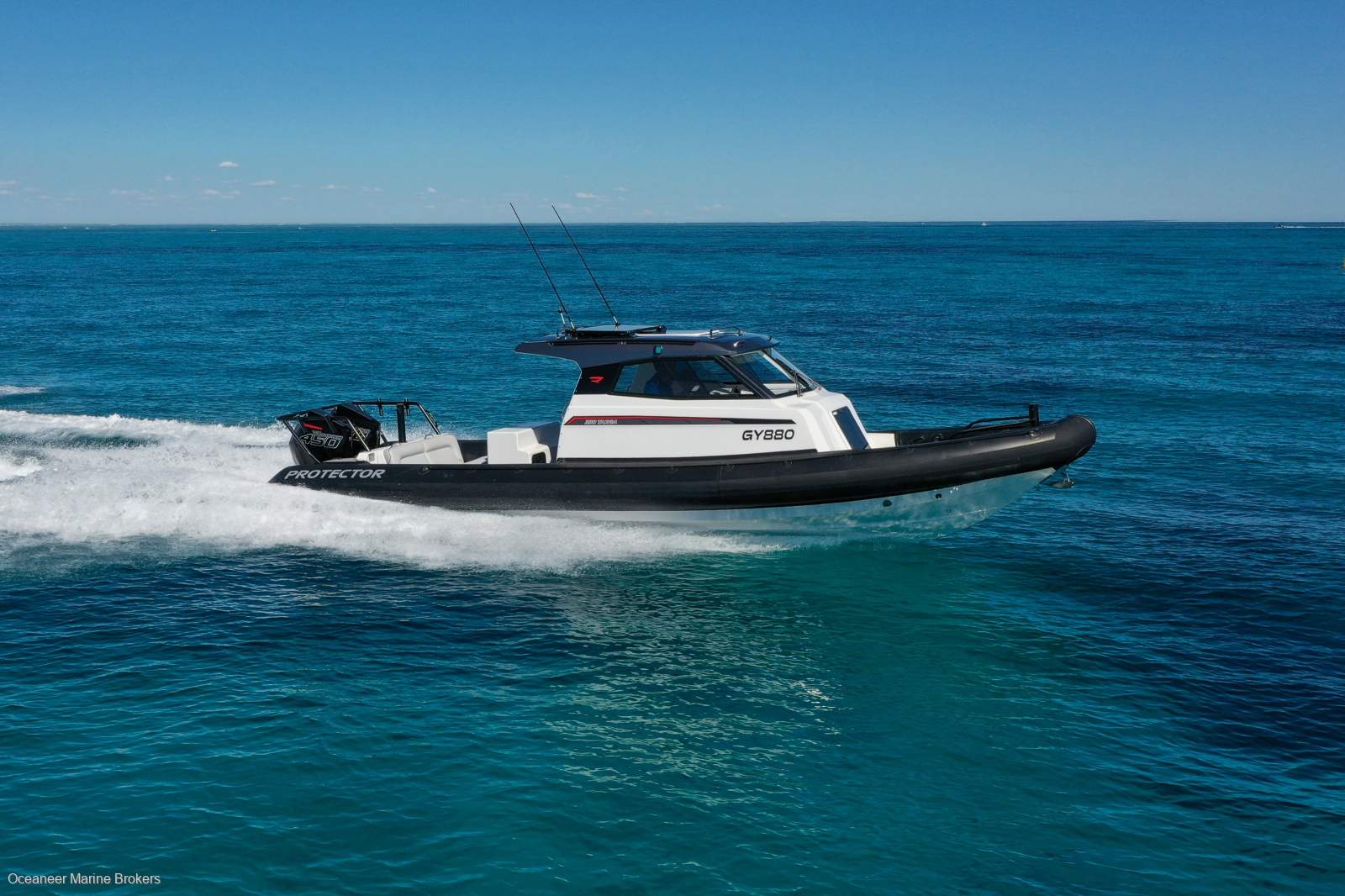 Protector 330 Targa with Trailer