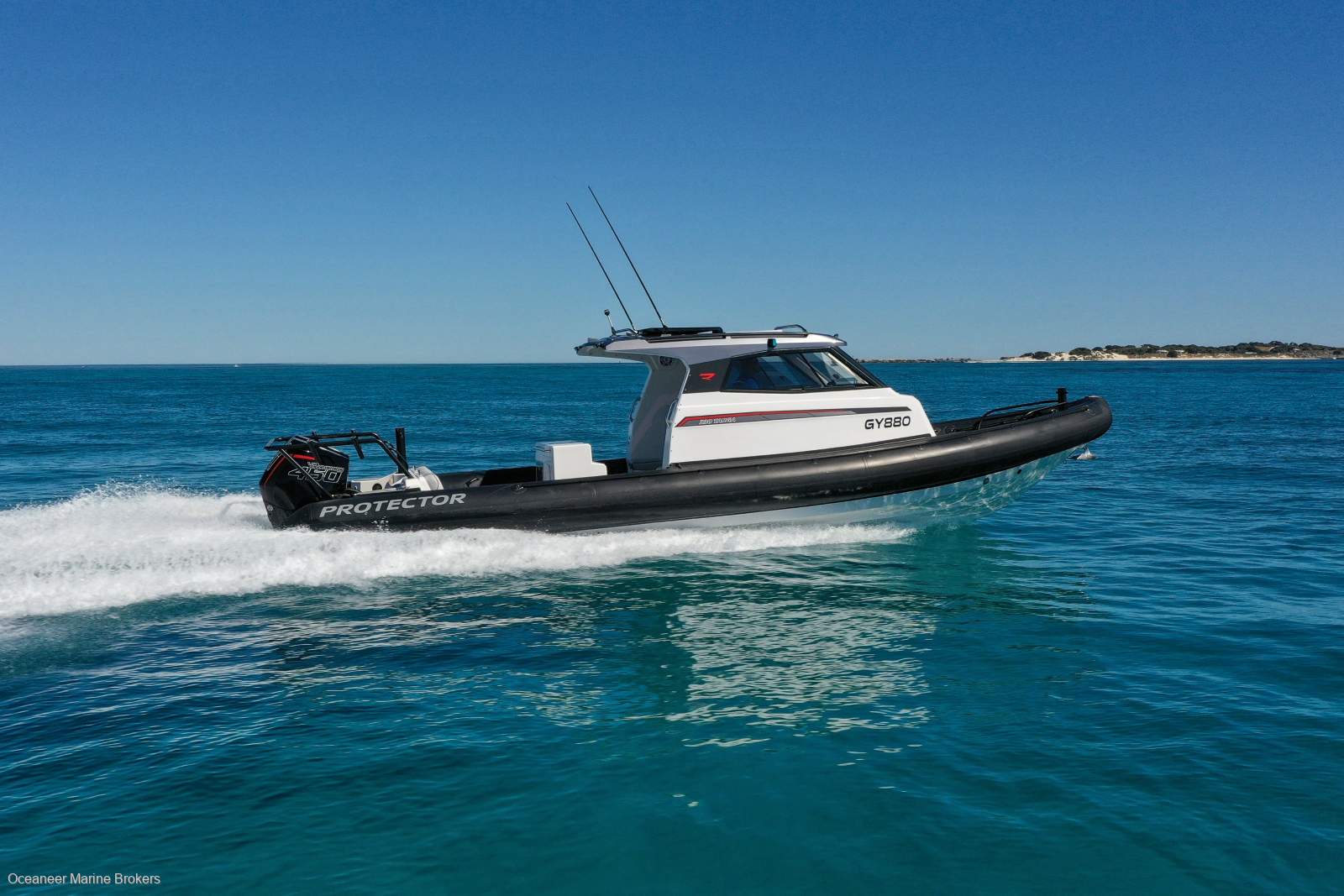 Protector 330 Targa with Trailer