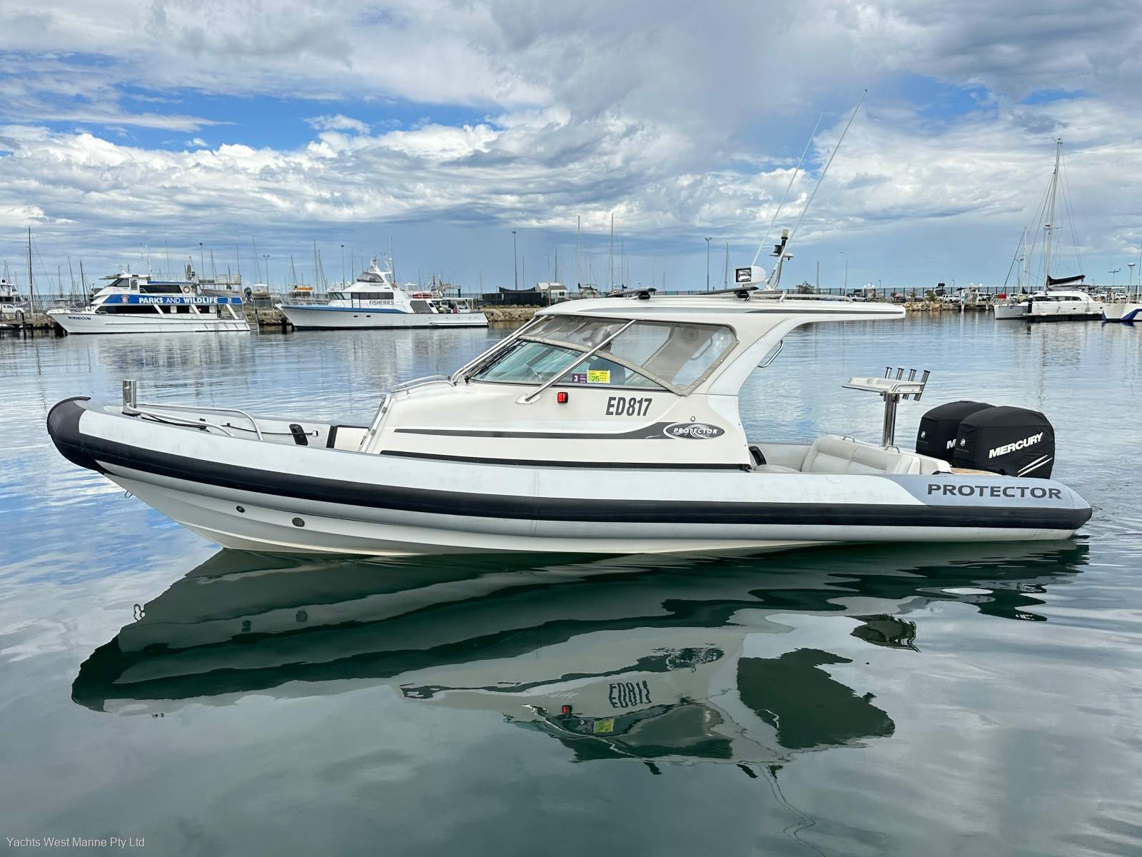 Protector 8.50 Cabin "BOATHOUSE STORAGE ":PROTECTOR 8.5 CABIN by YACHTS WEST ph 9335 7788