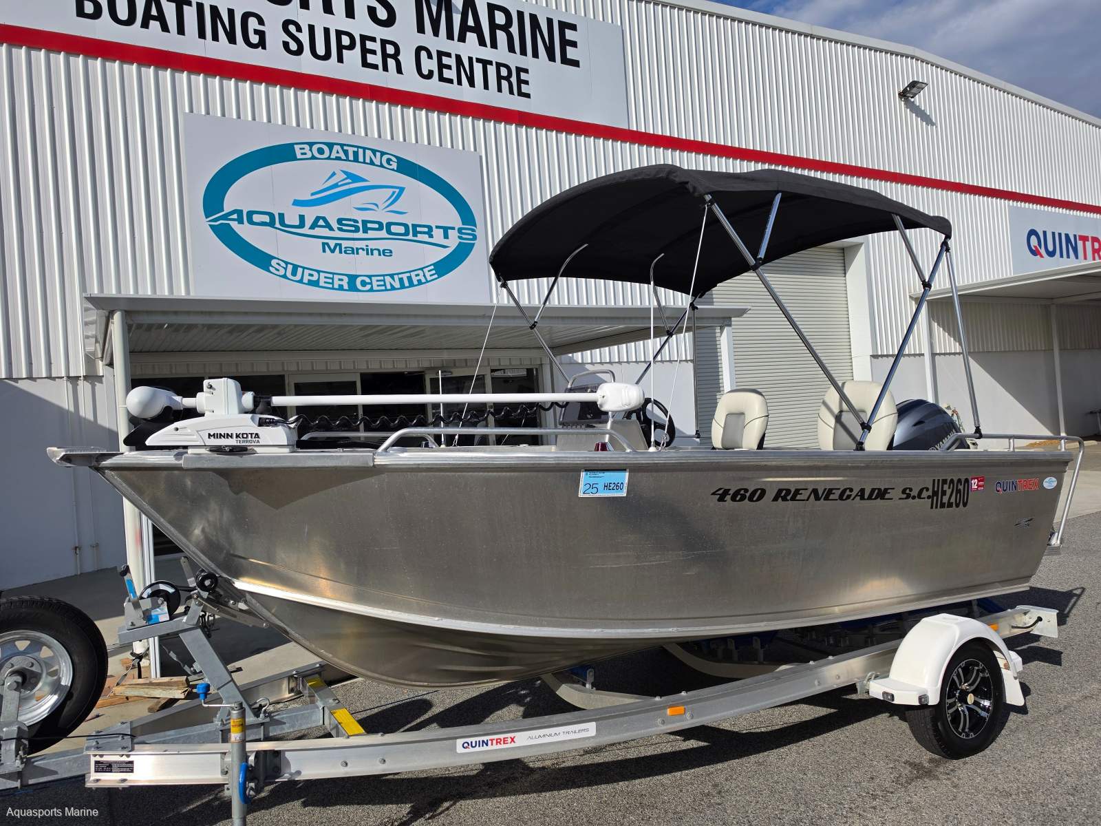 Quintrex 460 Renegade Side Console With The LOT!