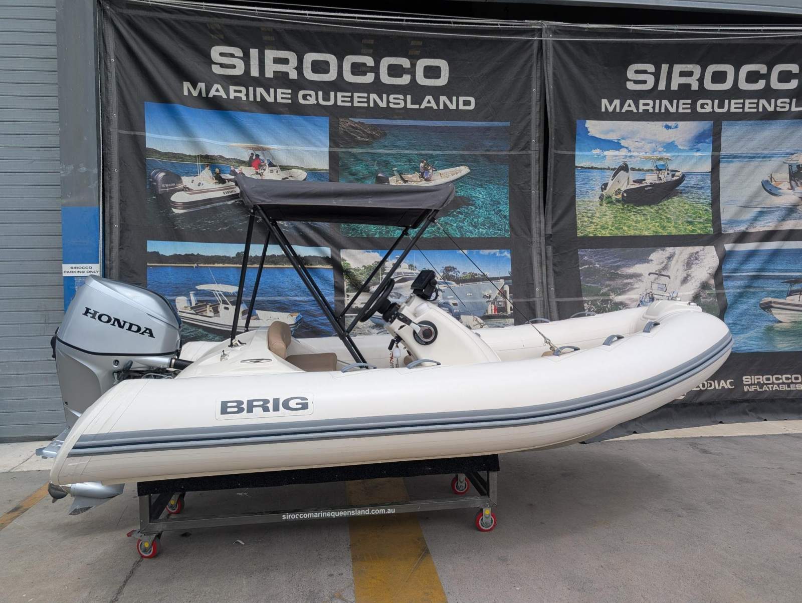 Brig Eagle 380 Fibreglass centre console RIB with hypalon tubes