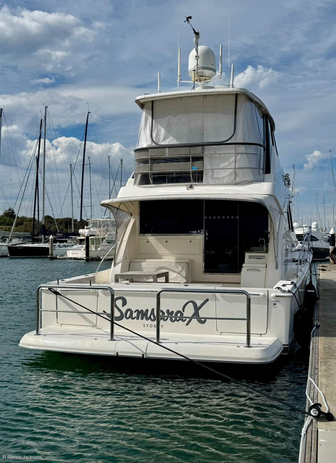 Samsara X Riviera 50 Enclosed Flybridge Boat Brokers of Tasmania