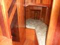 New Vintage Classic:The cabin - berth covers removed for photos to show wood