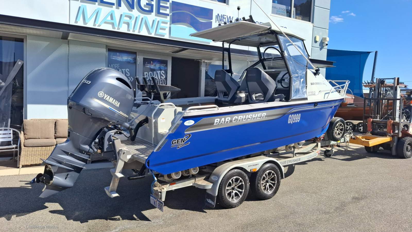 Bar Crusher 615C - Gen 2 with a just serviced Yamaha 150 HP 4 st