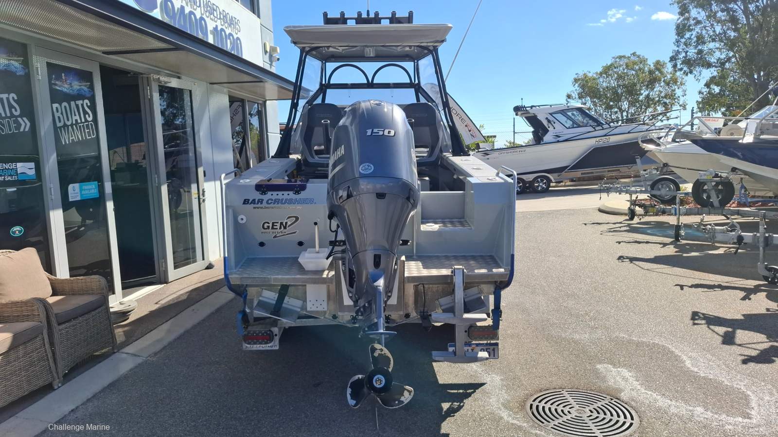 Bar Crusher 615C - Gen 2 with a just serviced Yamaha 150 HP 4 st