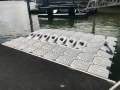 Boat/Tinny/Jet Ski Floating Pontoon Dock - 3m x 4m - Rollers + Winch