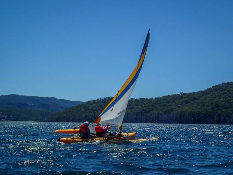 Hobie Tandem Island Kayak Trimaran -> kayak in 2 minutes