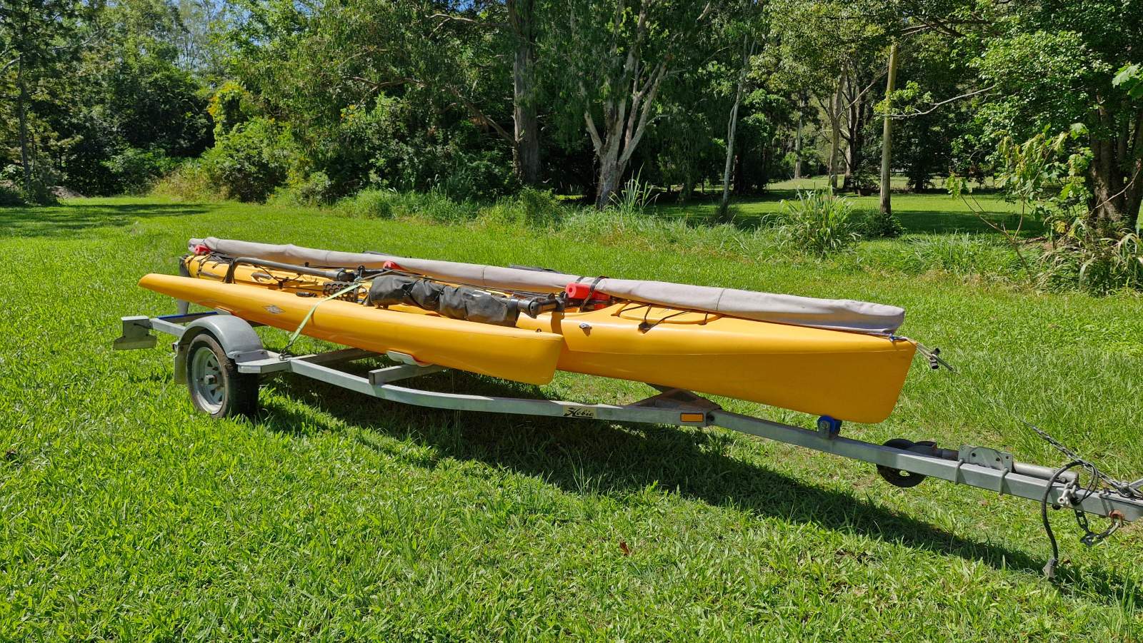 Hobie Tandem Island Kayak Trimaran -> kayak in 2 minutes