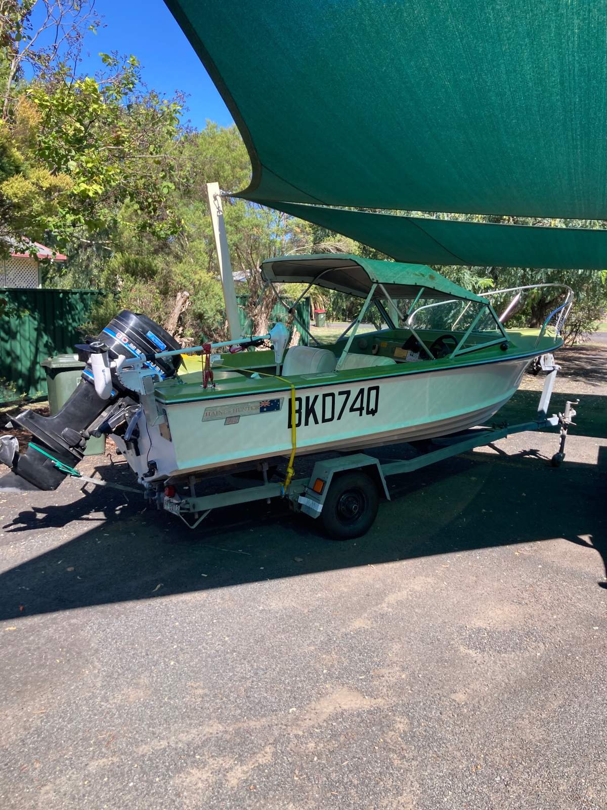 Haines Hunter 4.3m with 80hp Mercury outboard