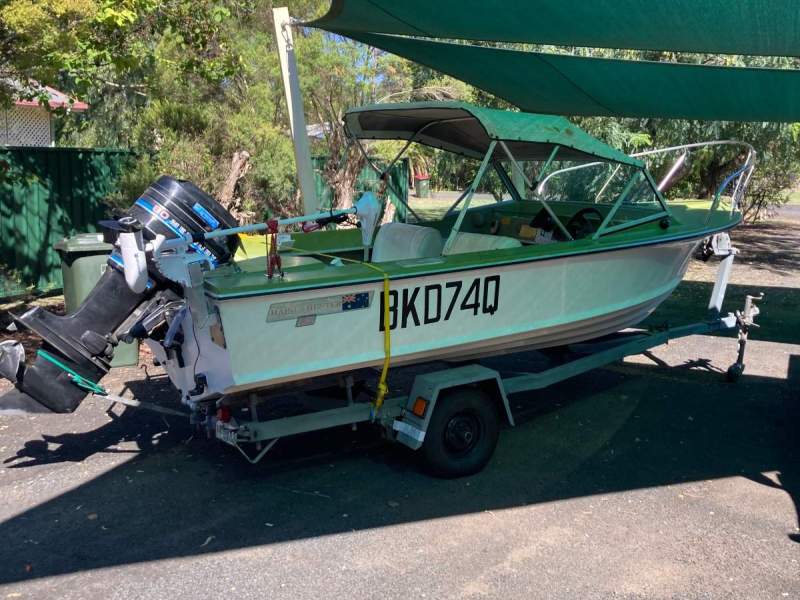 Haines Hunter 4.3m with 80hp Mercury outboard