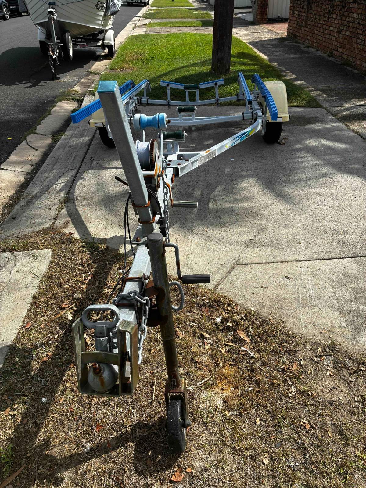 Seatrail Aluminium 4.2m13 Trailer - I used it for my 4.2m inflatable