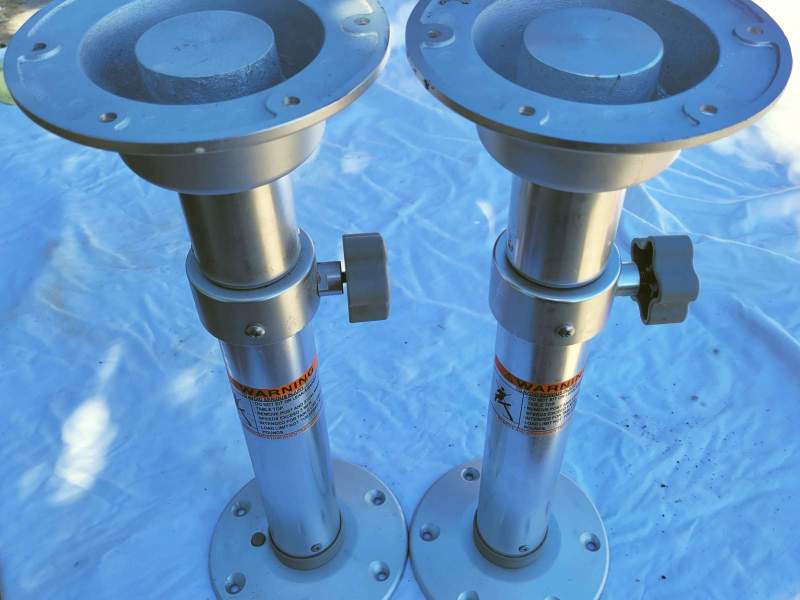 Boat Pedestals Adjustable 500mm to 700mm Two of