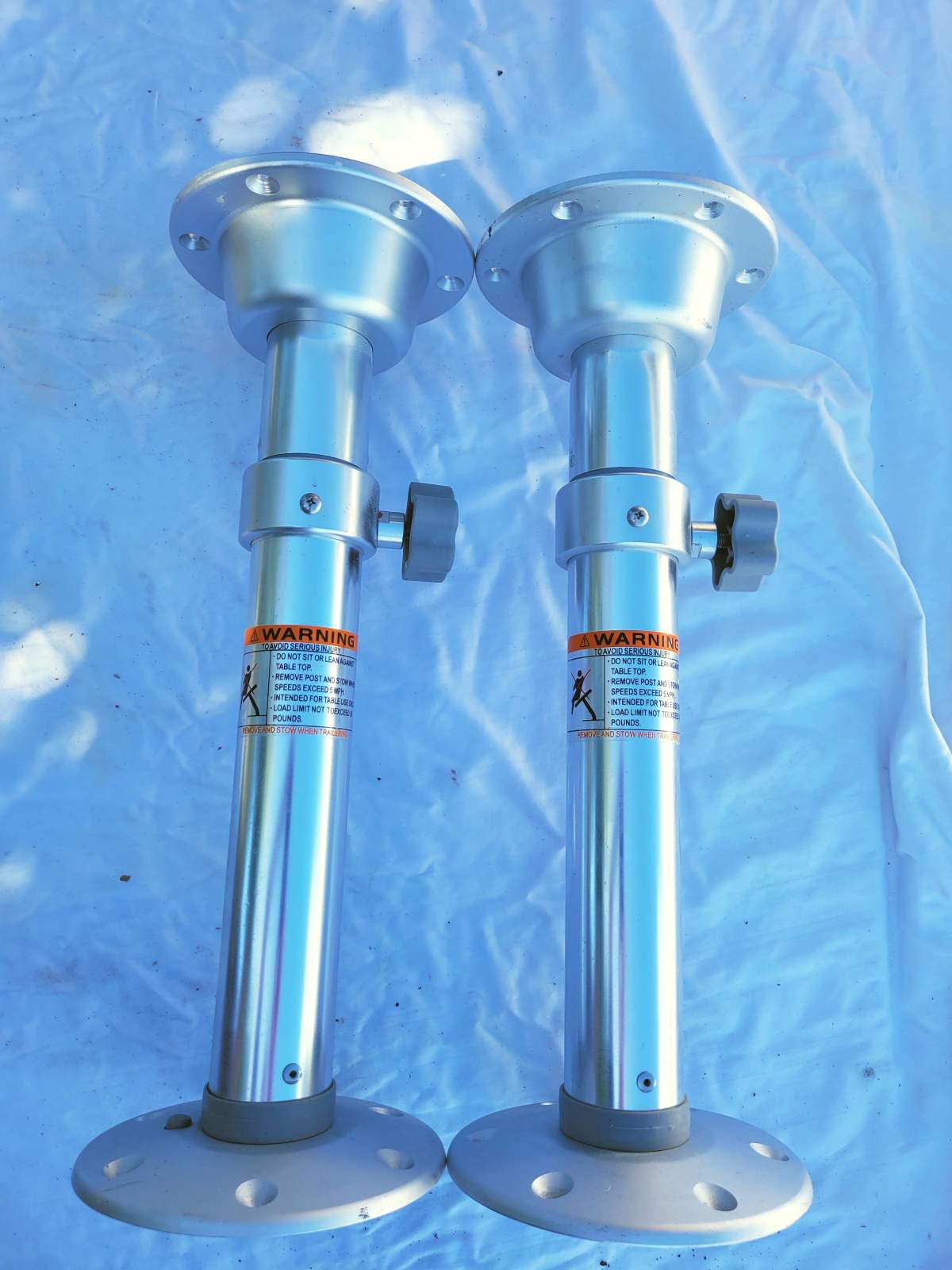 Boat Pedestals Adjustable 500mm to 700mm Two of