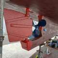 Custom 42ft Timber Motor Cruiser "Maybe":Rudder 