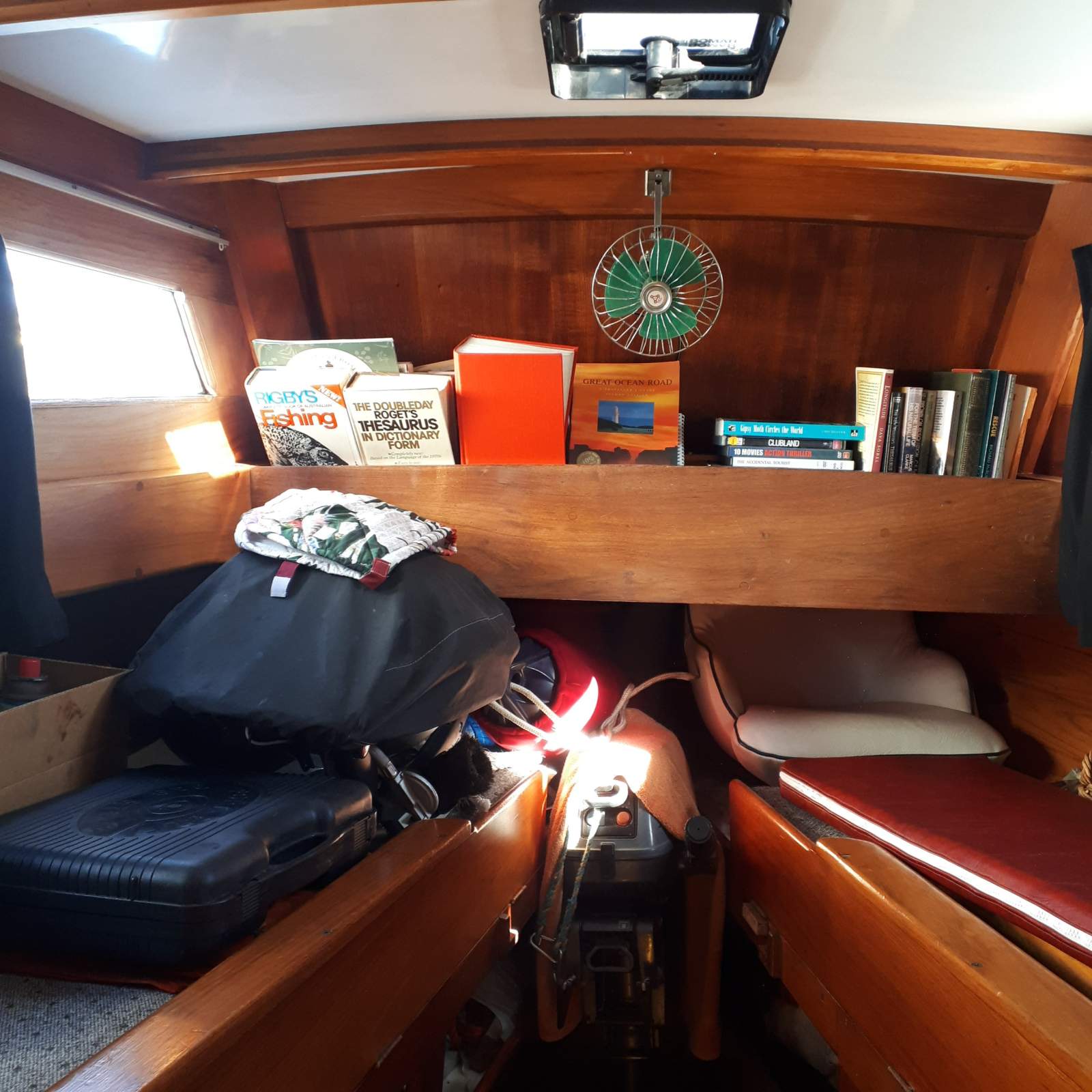 Custom 42ft Timber Motor Cruiser "Maybe":Forward Cabin