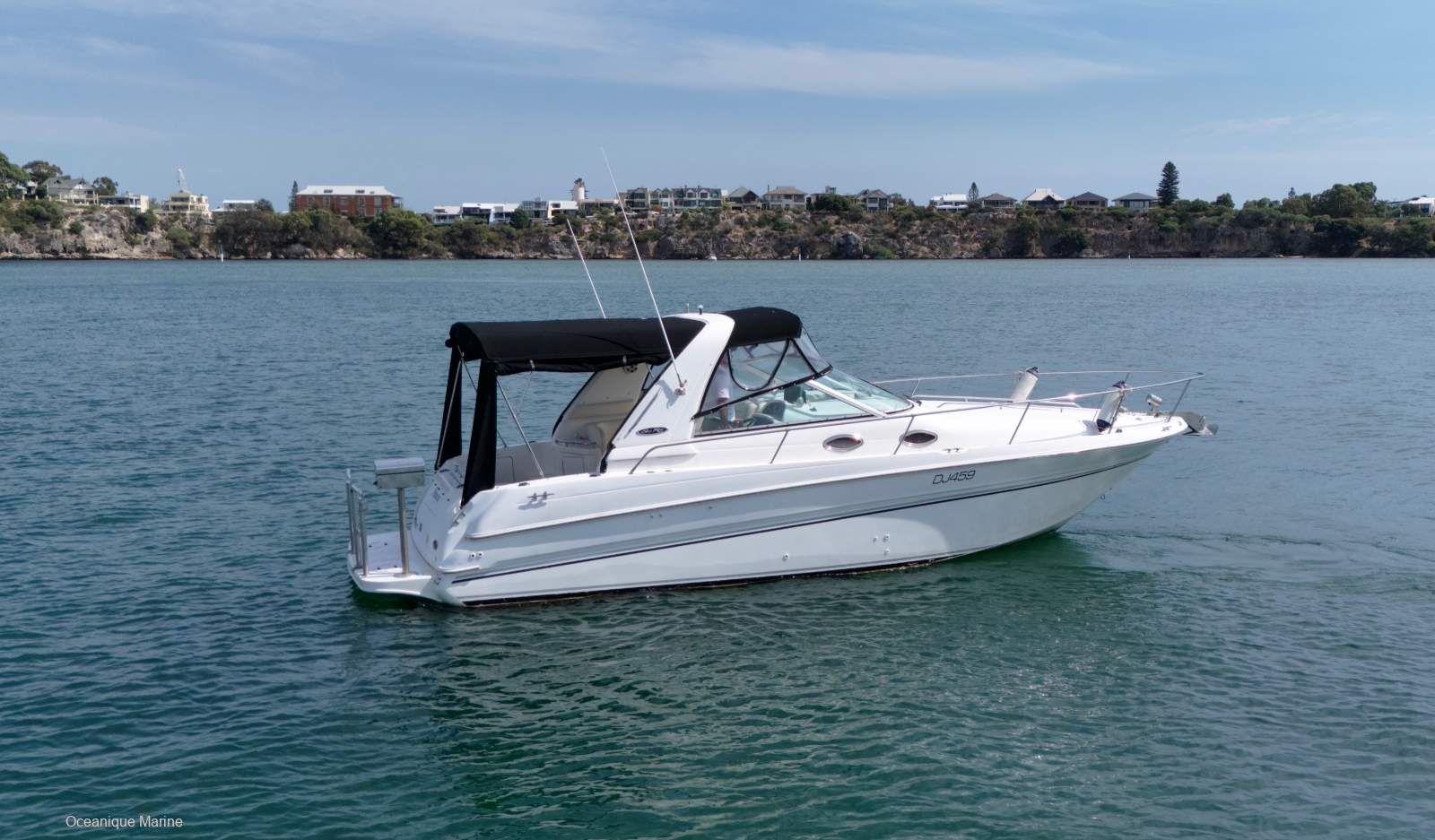 Sea Ray 290 Sundancer With pen at Aquarama Marina in East Fremantle