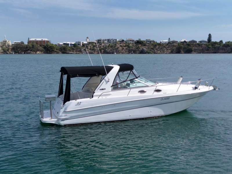 Sea Ray 290 Sundancer With pen at Aquarama Marina in East Fremantle