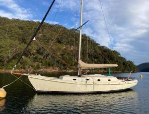 45ft Sailing Cutter, Huon Pine hull, Teak deck