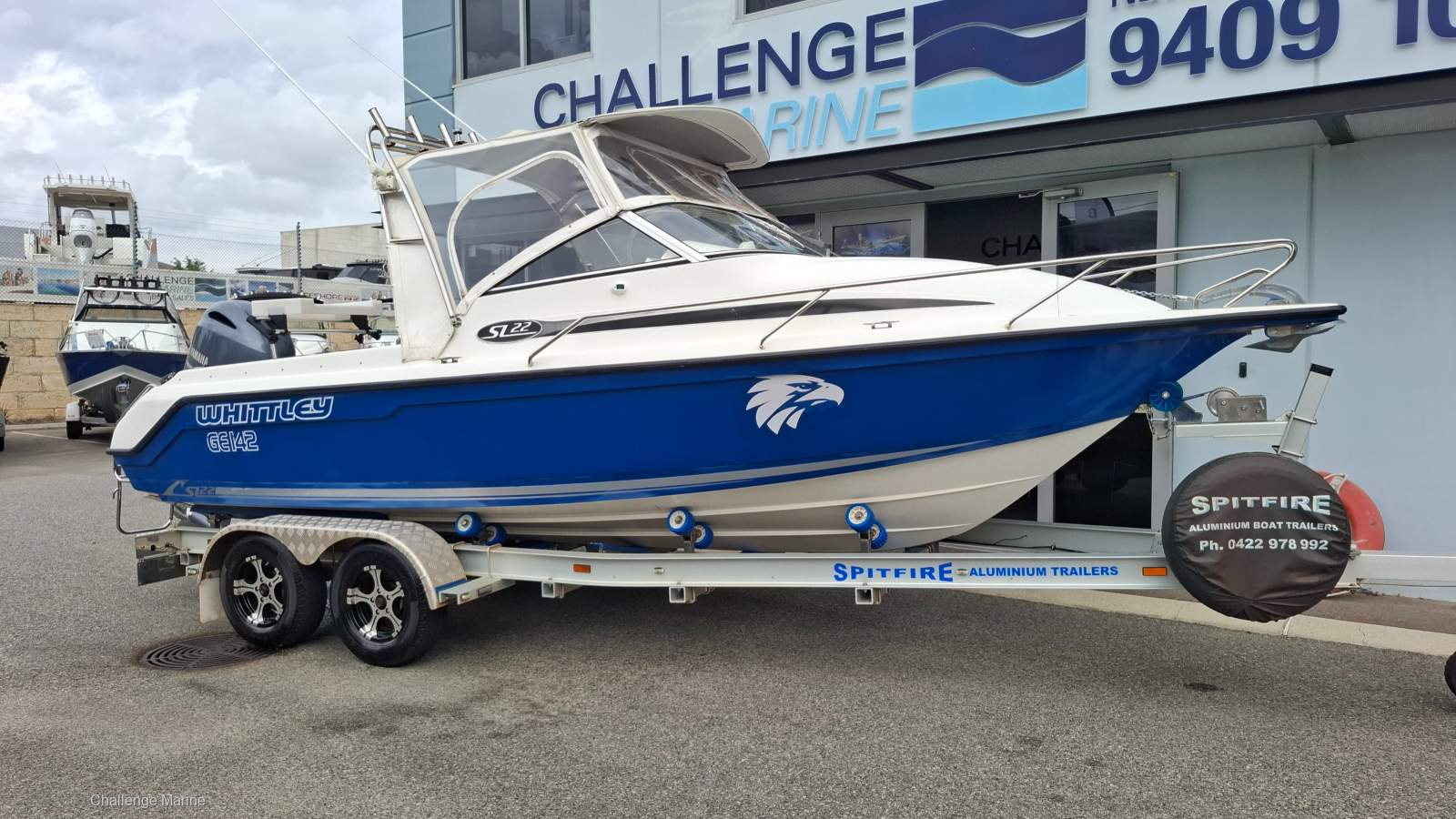 Whittley SL 22 - 2020 Yamaha 175 HP showing 318 hours