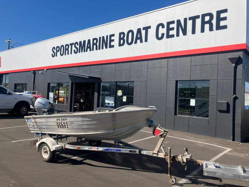 Quintrex 375 Dart Boat, Motor, Trailer Package