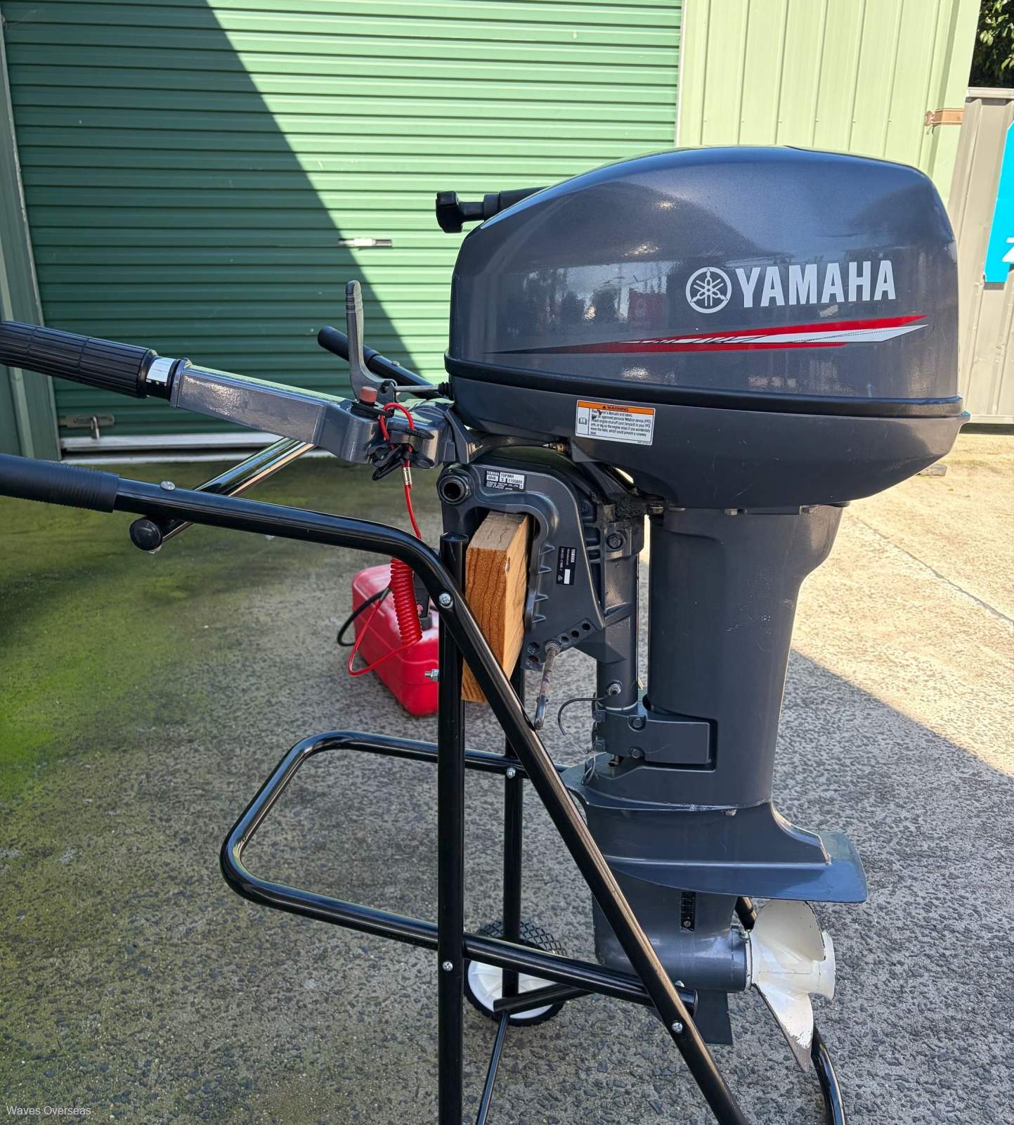 Used Yamaha 15hp 2 stroke short shaft outboard in good condition.