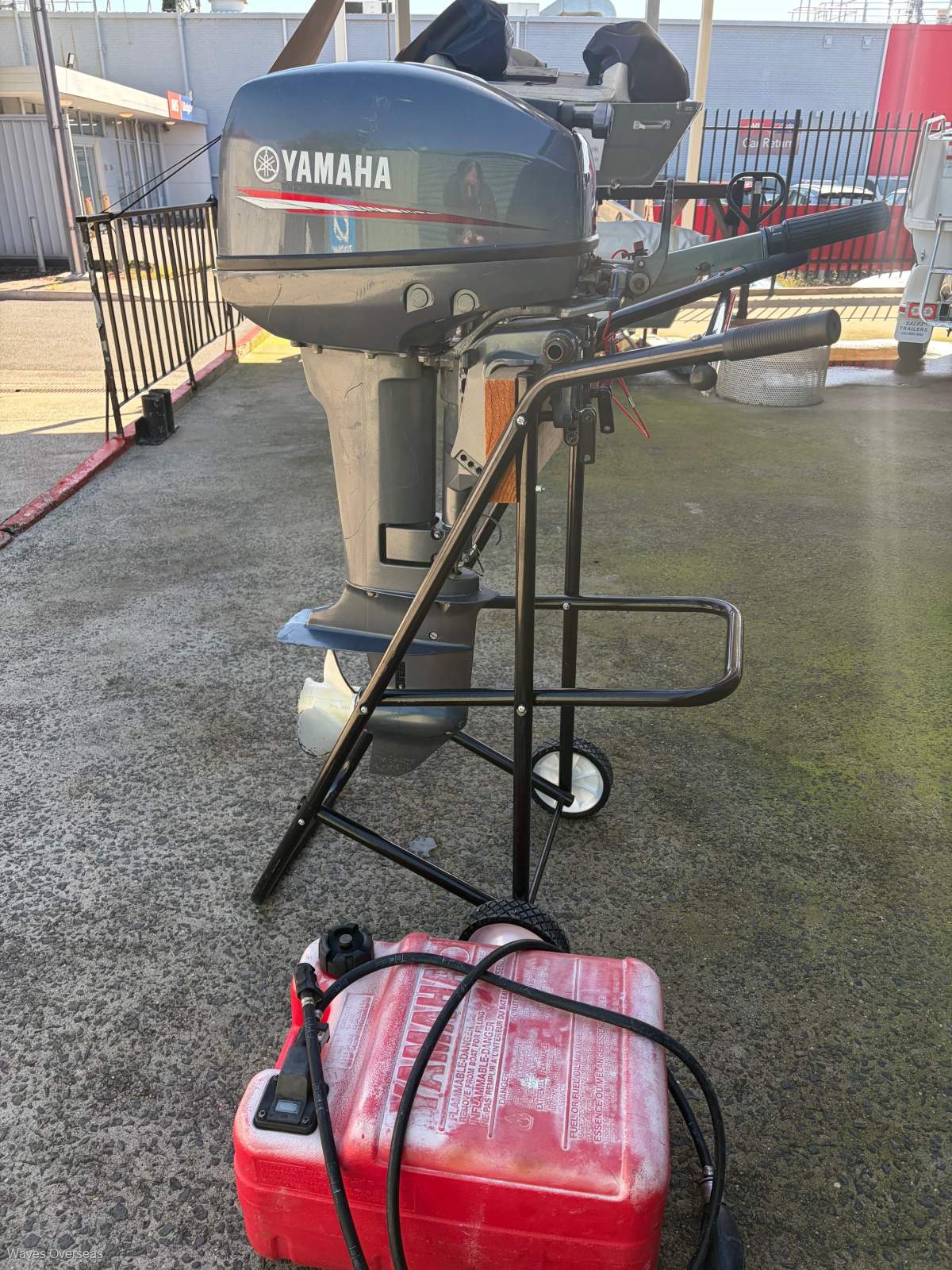 Used Yamaha 15hp 2 stroke short shaft outboard in good condition.