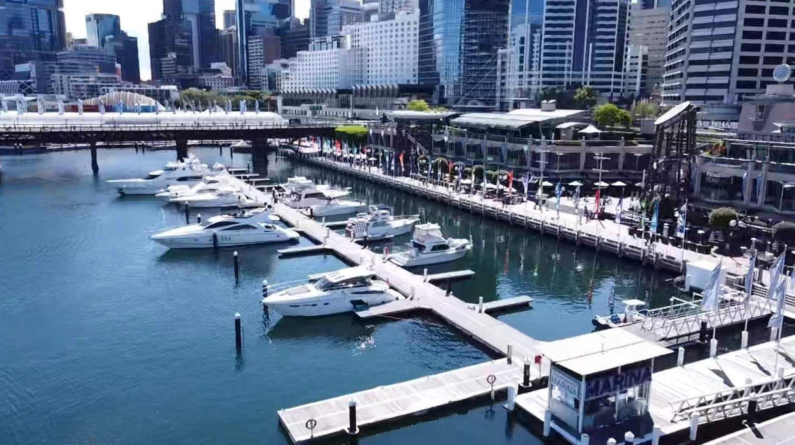 SYDNEY HARBOUR CITY MARINA BERTHS COCKLE BAY WHARF - DARLING HARBOUR