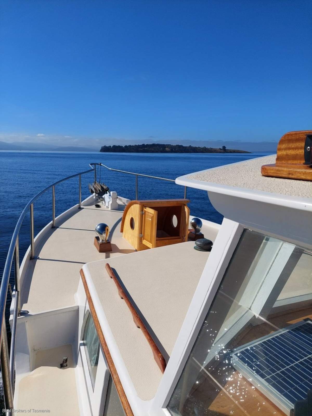S'Shiffli Traditional Tasmanian motor Sailer. Rig removed Boat Brokers of Tasmania