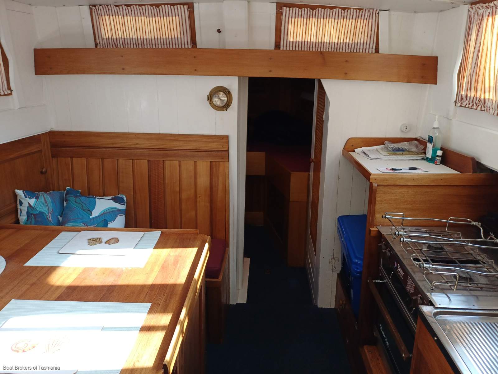 S'Shiffli Traditional Tasmanian motor Sailer. Rig removed Boat Brokers of Tasmania