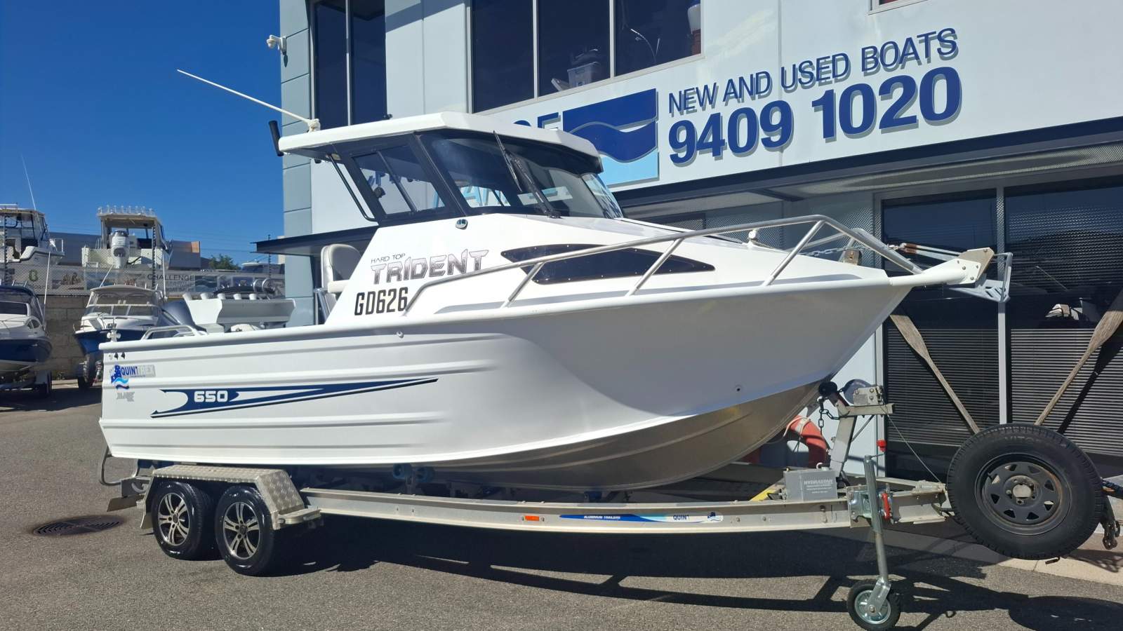 Quintrex 650 Trident Hardtop With Yamaha 225HP 4-Stroke (420 hours)