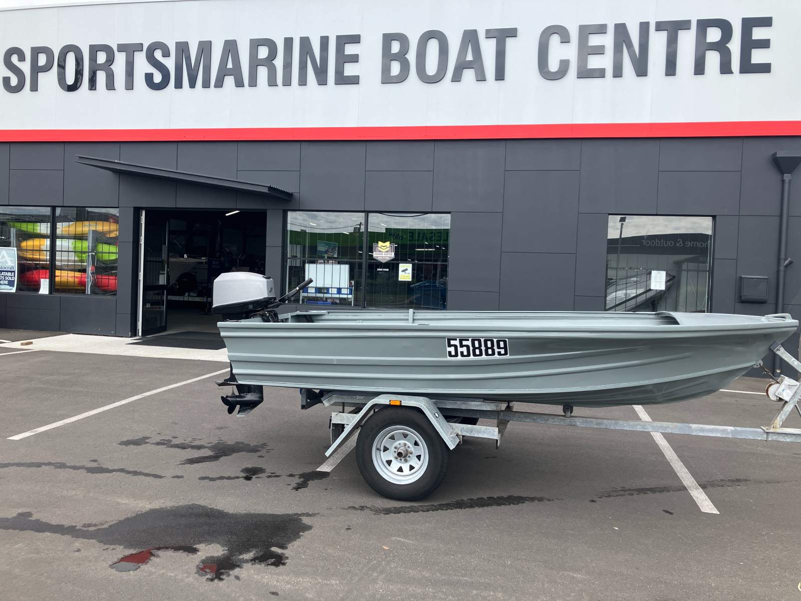 Quintrex 398 Tinny Boat, Motor, Trailer Package