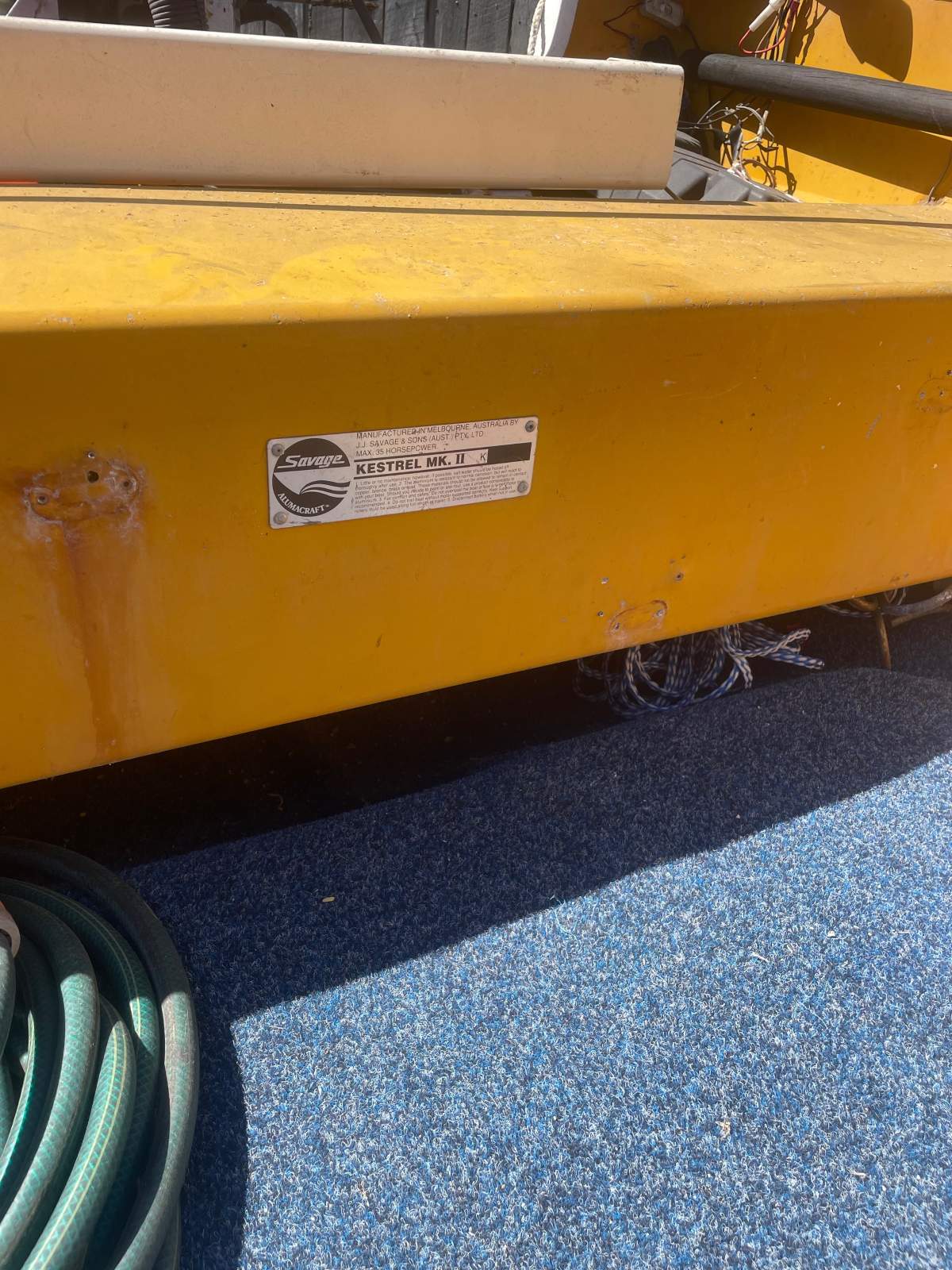 Kestrel Kestrel Mark 2 14 ft 30HP 4 stroke engine