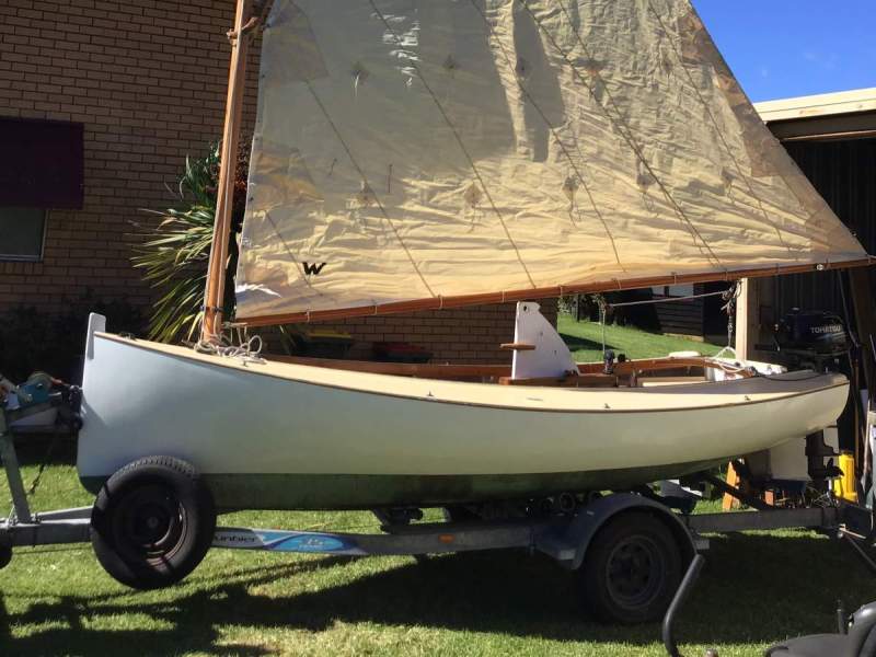 Custom timber sailing boat