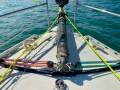 Eureka 10.4 Sports -Affordable & well-equipped 2-hander Racer-Cruiser:Carbon bowsprit fitted on track with tylaska  Martin breakers (for quick release)