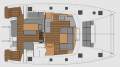 Fountaine Pajot Elba 45 - One owner since new- 3 cabin Owners version:Deck Plan
