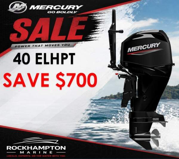MERCURY 40ELHPT - ELECTRIC START - TRIM & TILT - LONG SHAFT - TILLER