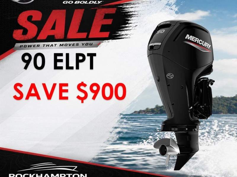 MERCURY 90ELPT - ELECTRIC START - TRIM & TILT - LONG SHAFT - FWD CONTROL