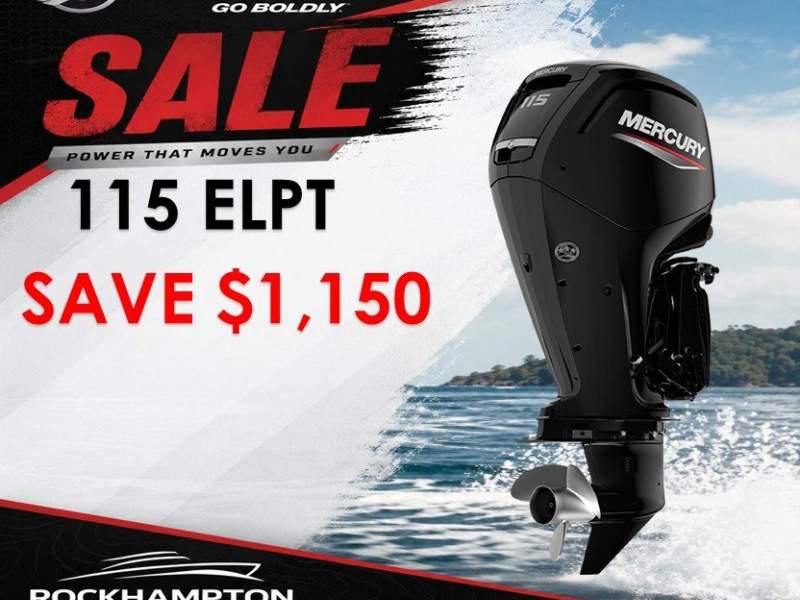 MERCURY 115ELPT - ELECTRIC START - TRIM & TILT - LONG SHAFT - FWD CONTROL