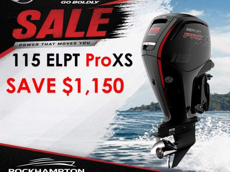 MERCURY 115ELPT PRO-XS - ELECTRIC START - TRIM & TILT - LONG SHAFT - FWD