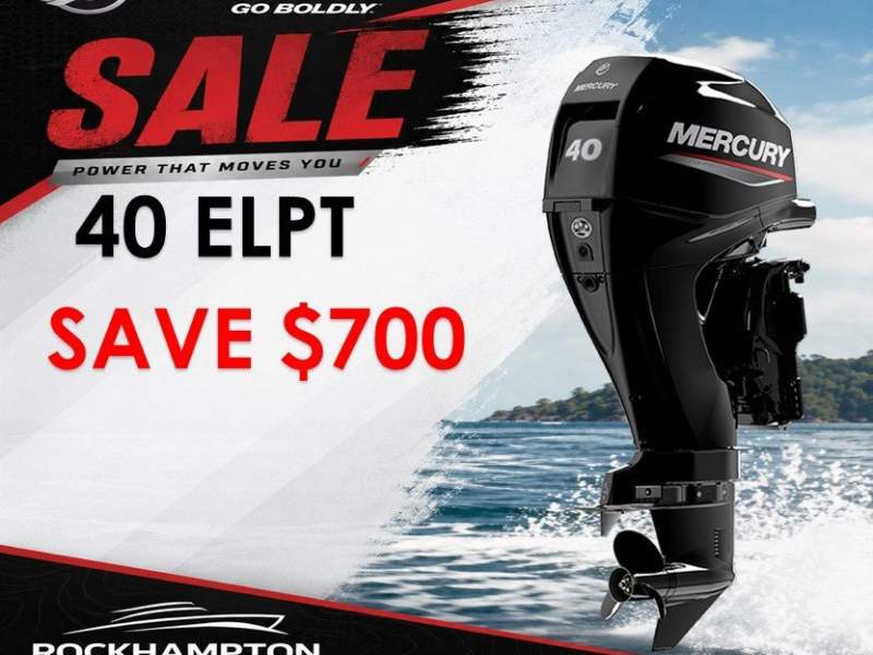 MERCURY 40ELPT - ELECTRIC START - TRIM & TILT - LONG SHAFT - FWD CONTROL