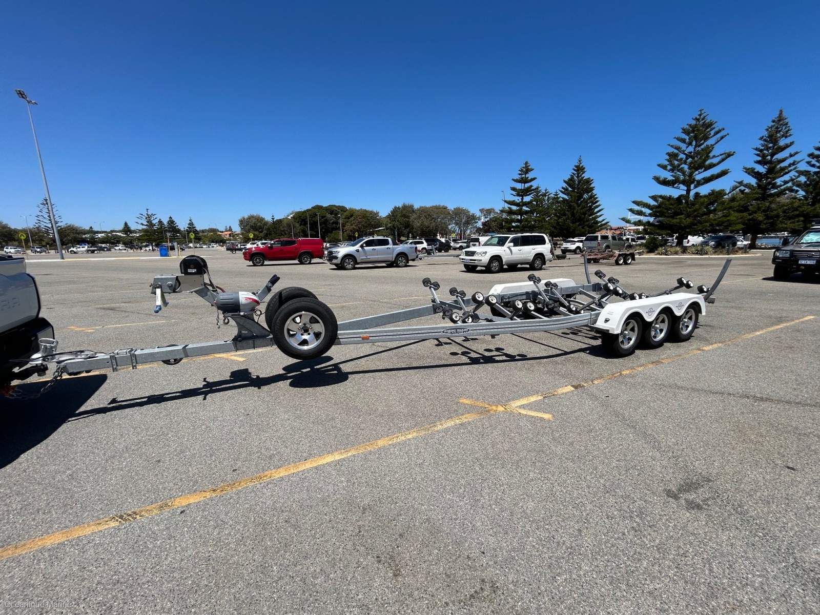 Hoskings Trailers Trailer - 4500 kg rated galvanised Tri Axle multi roller