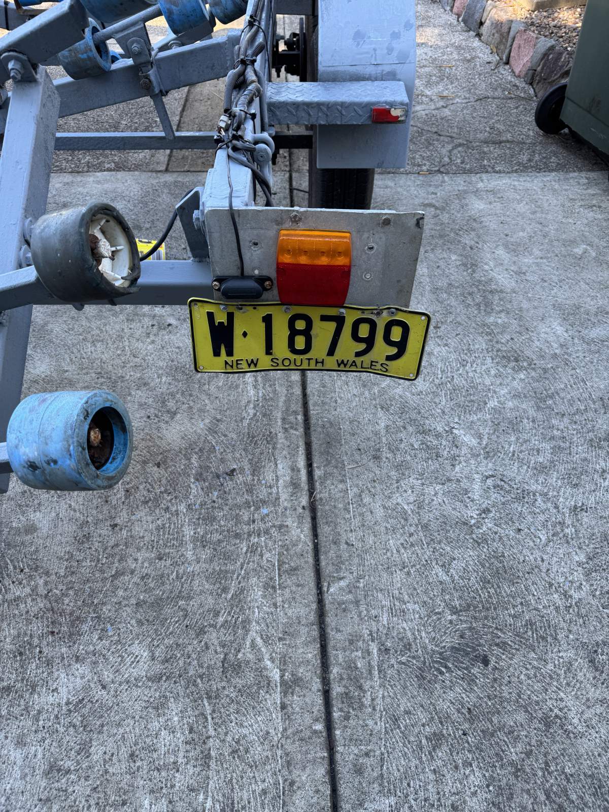 Galvanized boat trailer