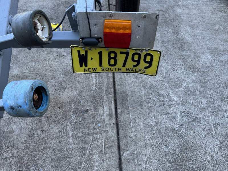 Galvanized boat trailer