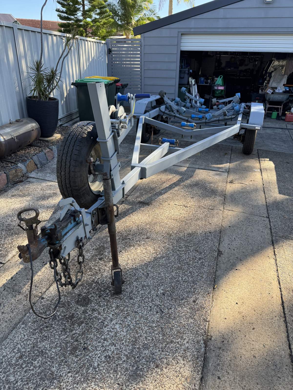 Galvanized boat trailer