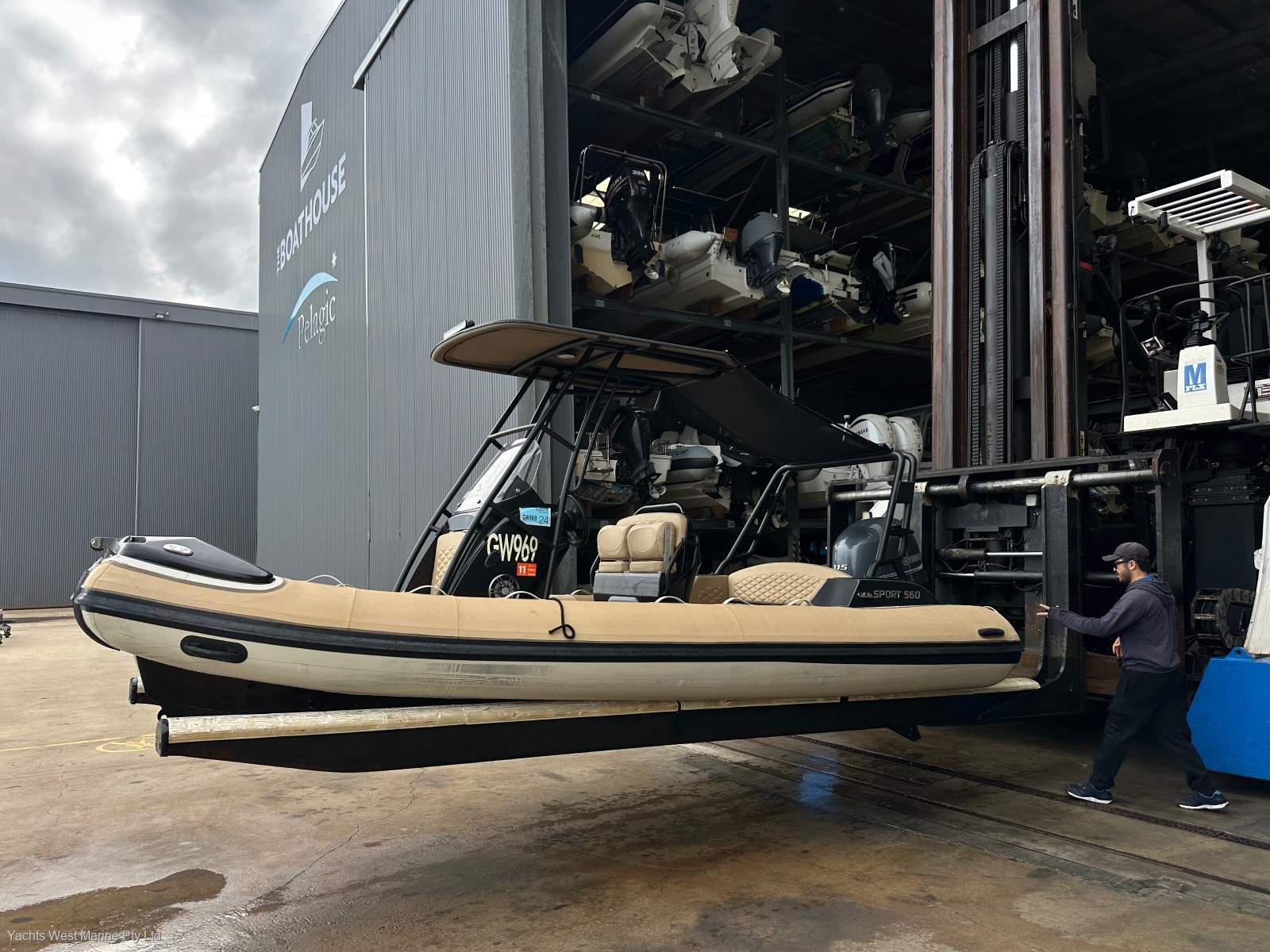 Highfield Sport 560 Hypalon:HIGHFIELD 560 SPORTS RIB  by YACHTS WEST ph 9335 7788